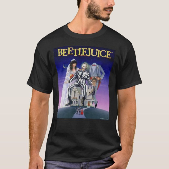 Beetlejuice | Teaterisk Poster T Shirt (Framsida)