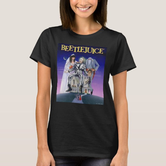Beetlejuice | Teaterisk Poster T Shirt (Framsida)