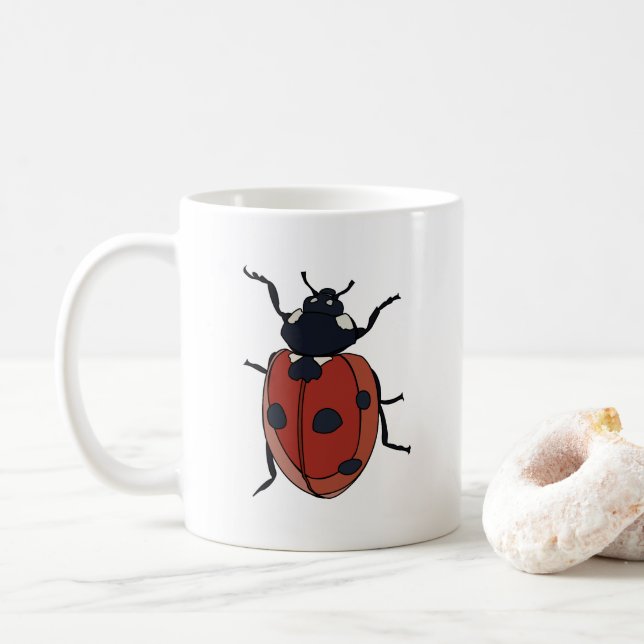 Beetles Insekt Ladybug Beetles Kaffemugg (Med munk)
