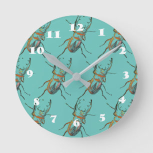 Beetles Kryp Rund Klocka