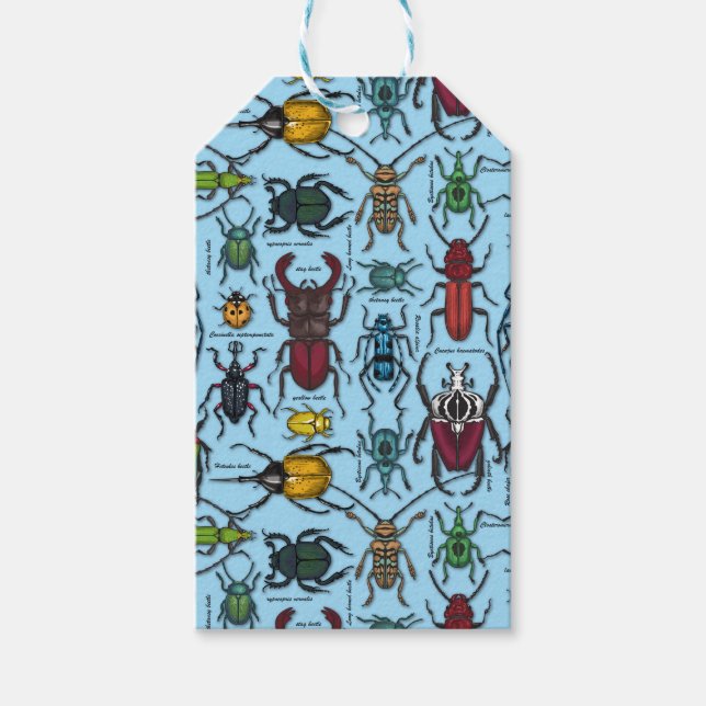 Beetles on blue presentetikett (Framsidan)