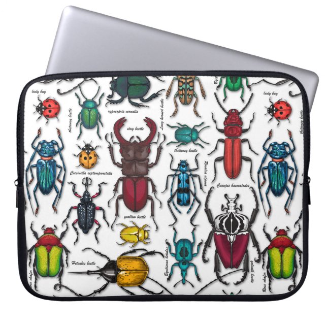 Beetles på white laptop fodral (Framsidan)