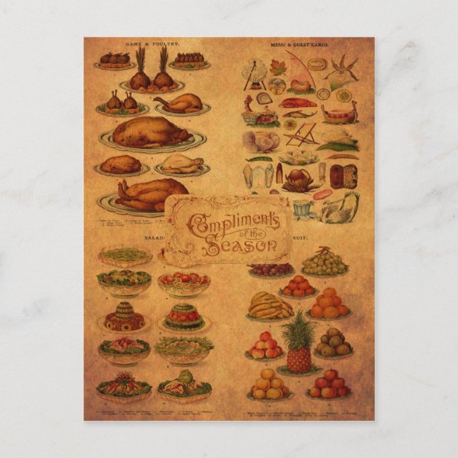 Beetons julfest helg vykort (Framsida)