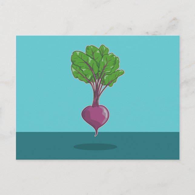 Beetroot beet plant vykort (Framsida)