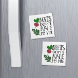 Beets känner inte min vibe magnet<br><div class="desc">Lönsam design "beets don don't kale my vibe" tillsammans med en illustration av betor och kale löv. Underbar för nöt i ditt liv. Ton samordningstillbehör tillgängliga i vår butik!</div>