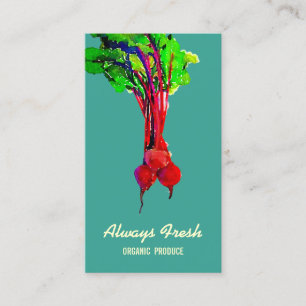 Beets Vegetable Healthy Chef Visitkort