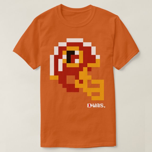 Befälhavare Classic Tecmo Bowl Helmet Hat T Shirt (Design framsida)