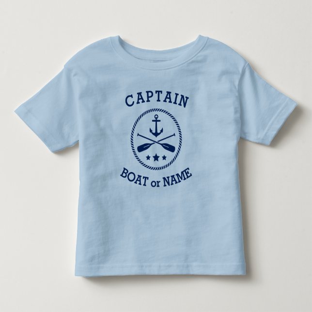 Befälhavare eller havets flaggor i Namn Nautical A T Shirt (Framsida)