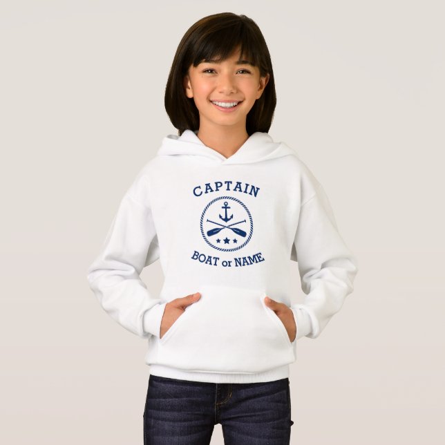 Befälhavare eller havets flaggor i Namn Nautical A T Shirt (Hel framsida)