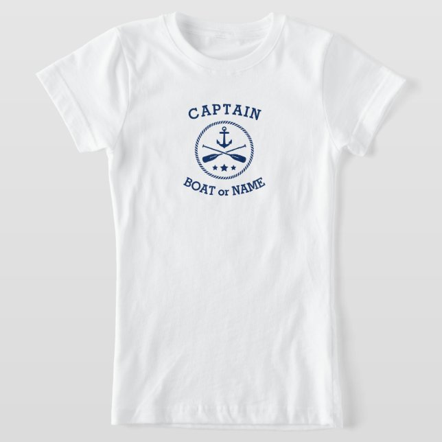 Befälhavare eller havets flaggor i Namn Nautical A T Shirt (Laydown)