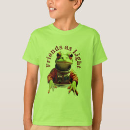 Befälhavare för Cute Frog i rymdfärgen T Shirt