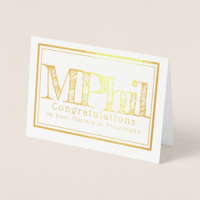 Befälhavare för filosofiska grattisar folierat kort (Framsida)