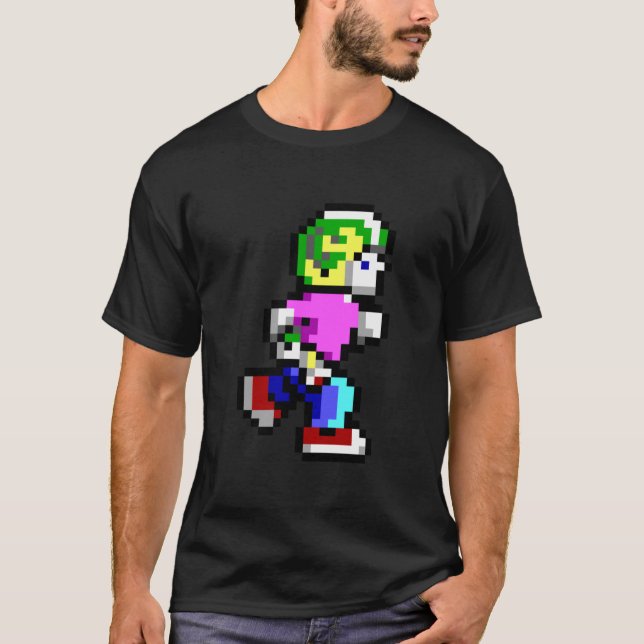 Befälhavare för Keen Pixel Stil-Retro DOS-spelet f T Shirt (Framsida)