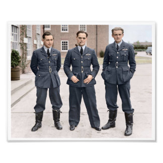 Befälhavare för RAF Vinge Douglas Bader Fototryck