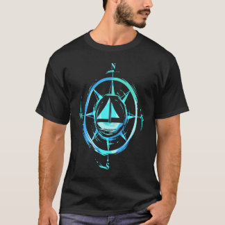 Befälhavare för segling till segelbåt t shirt
