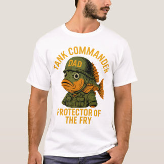 Befälhavare för tank Pappa - Far-dagen för Cichlid T Shirt