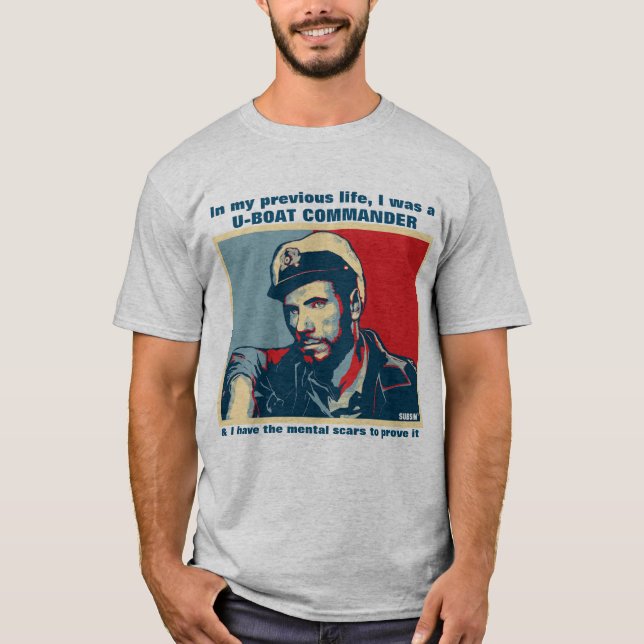 Befälhavare för U-Boat tidigare liv T Shirt (Framsida)