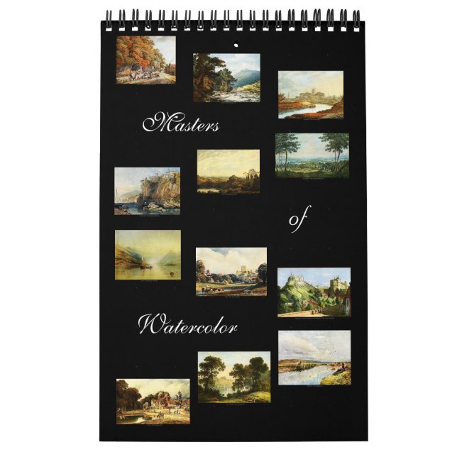 Befälhavare för vattenfärg 2024 Hemdekorfärgskalen Kalender (Omslag)