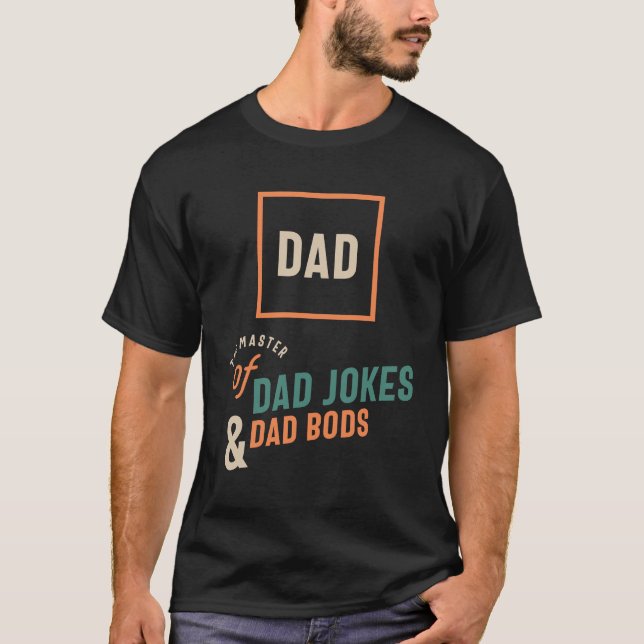 Befälhavare i Pappa Jokes och Pappa Bods - Pappa G T Shirt (Framsida)