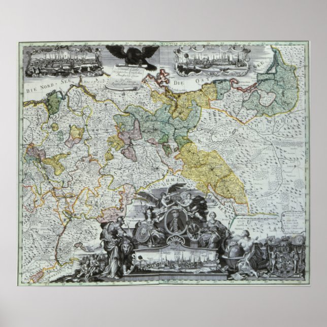 Befälhavare Lakan vid den preussiska statsmakten Poster (Framsidan)