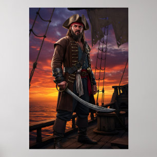 Befälhavare på Crimson Horizon Poster