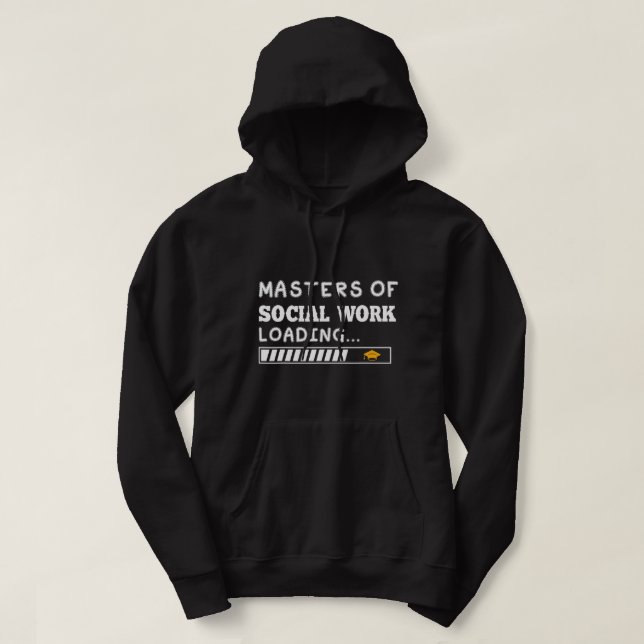 Befälhavare på Social arbete MSW Studenten Future  Hoodie (Design framsida)