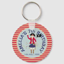 Befälhavare vid Pirat Fraktens Födelsedagsfest Nyckelring