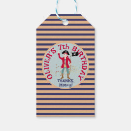 Befälhavare vid Pirat Fraktens Födelsedagsfest Presentetikett