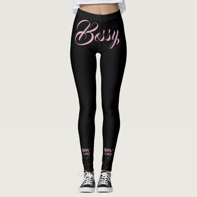 Befäligande Bossdam Leggings (Framsida)