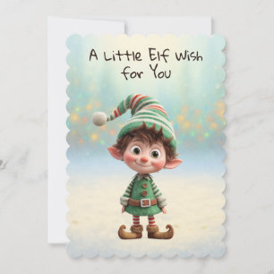 Befallad Alv North Pole Julmagi Julkort