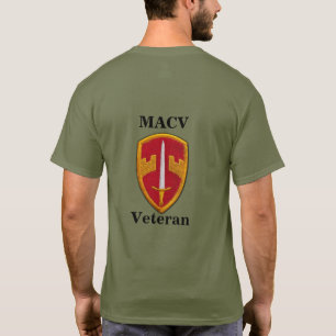 Befaller militär hjälp för MACV Vietnam Nam Vet Tee Shirt