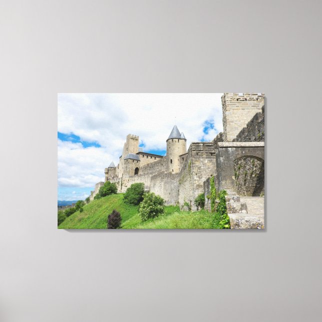 Befäst Staden Carcassonne Canvastryck (Framsida)