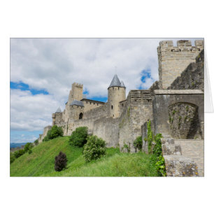 Befäst Staden Carcassonne Hälsningskort