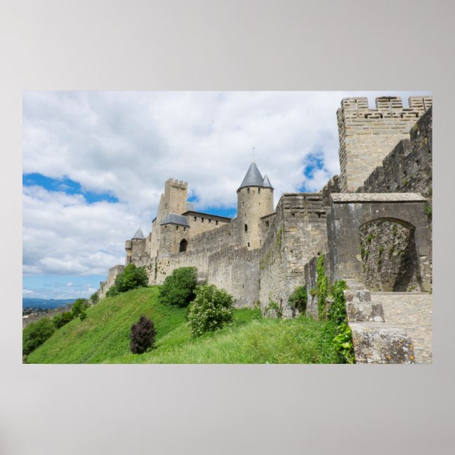 Befäst Staden Carcassonne Poster (Framsidan)
