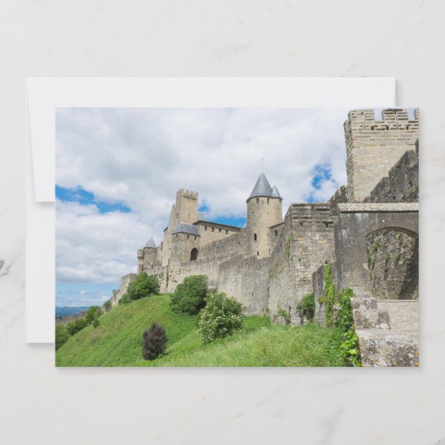 Befäst Staden Carcassonne Tack Kort (Framsida)