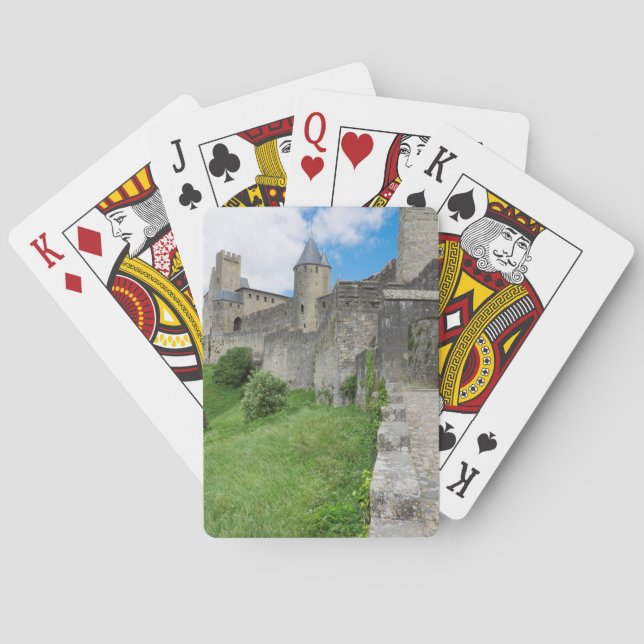 Befästningsmuren i Carcassonne Casinokort (Baksidan)