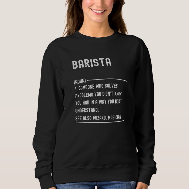 Befattning för definitionsjobb i Barista T Shirt (Framsida)