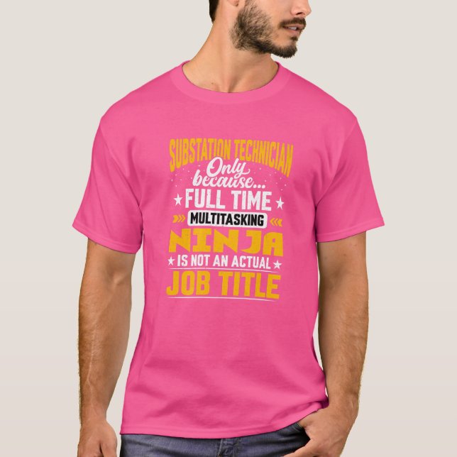Befattning för delstationstekniker t shirt (Framsida)