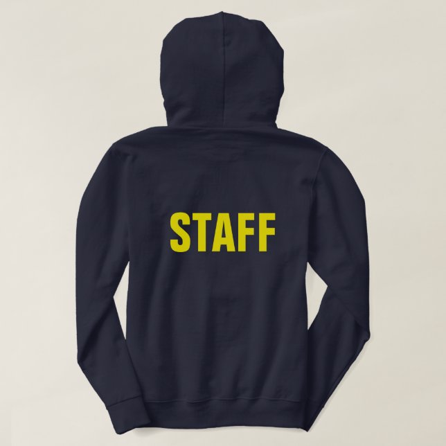 Befattningsenheter för besättning, team eller anst hoodie (Design baksida)
