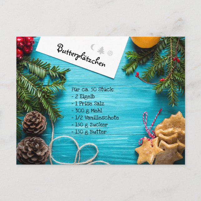 Befintlig chenrezept vykort (Framsida)