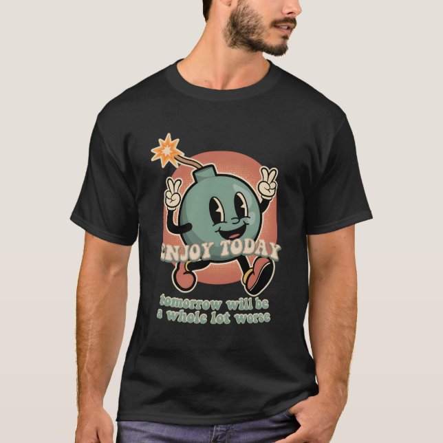 Befintlig Dread Coon Bomb Grenade Nihilism T Shirt (Framsida)