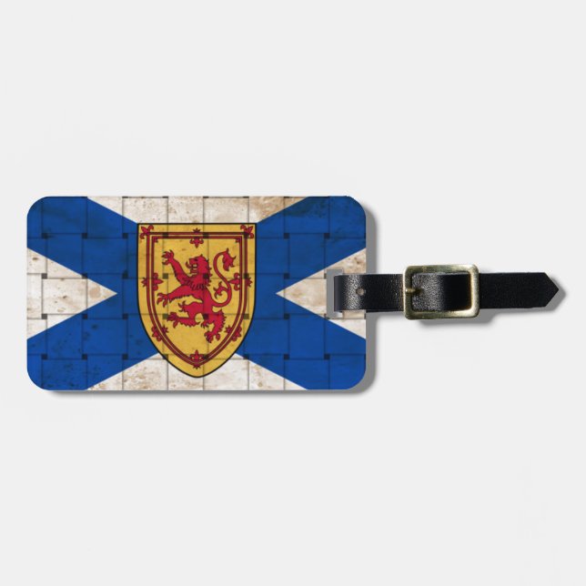 Befintlig flagga från Nova Scotia Bagagebricka (Horisontell Framsida)