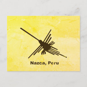 Befintlig kolibri Nazca, Peru Vykort
