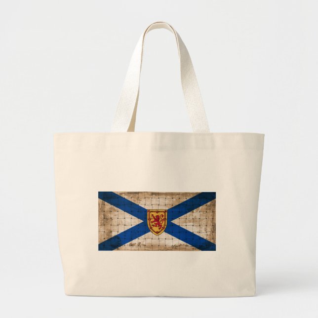Befintlig Nova Scotia-flagga Jumbo Tygkasse (Framsidan)
