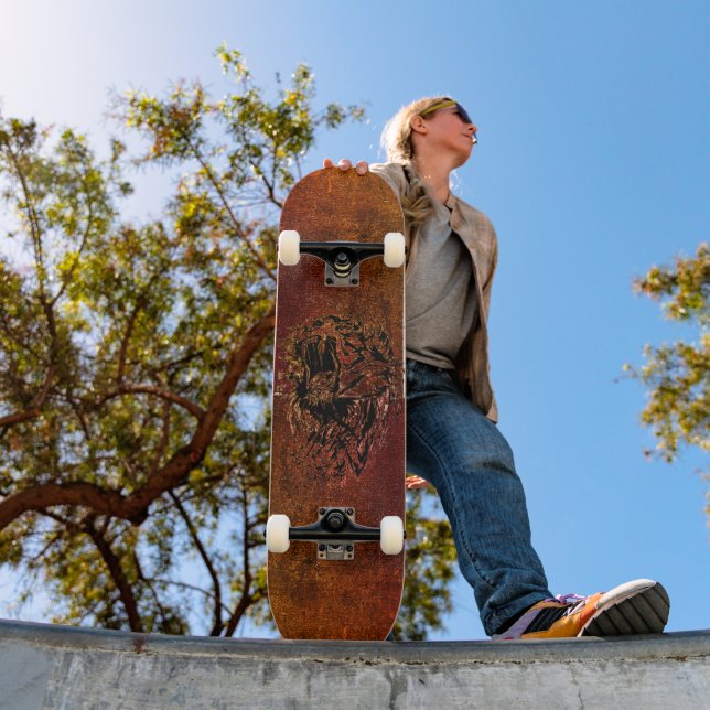 Befintlig Rost Brüllande Tiger Skateboard Däck (Utomhus 1)