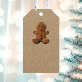 Befintliga Märkre för Gingertea Cookie Kraft Gift Presentetikett