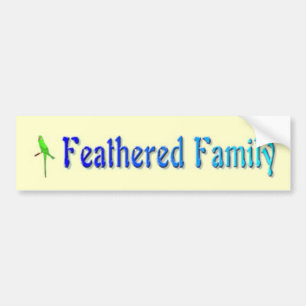 Befjädrad familjbildekal bildekal