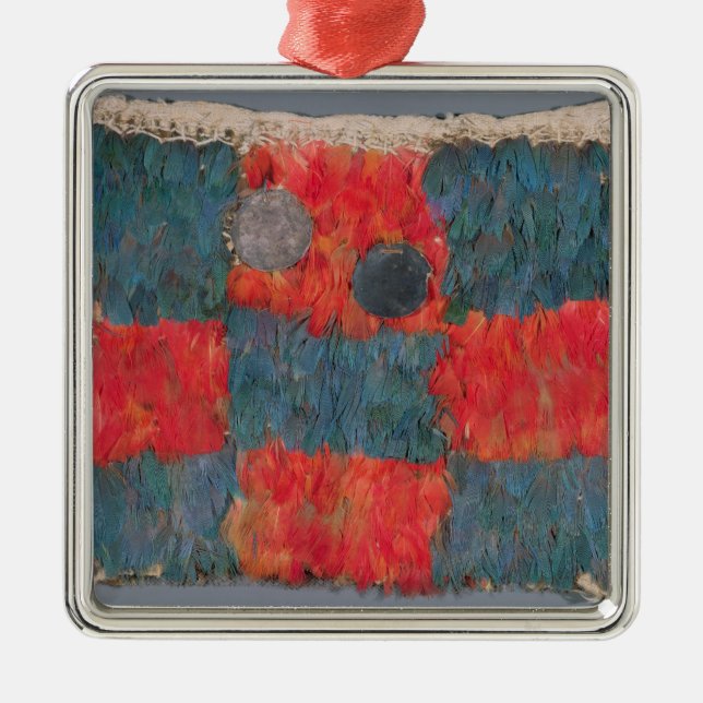 Befjädrad udd julgransprydnad metall (Framsidan)