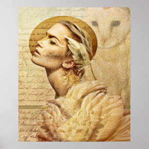 befjädrad vänaffisch poster