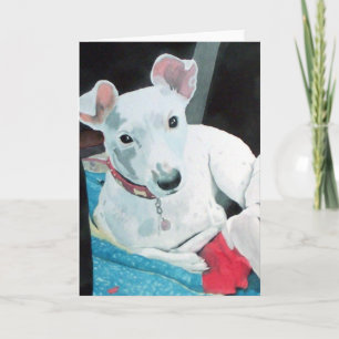 Befläcka kortet för hälsningen för den jackRussell Kort